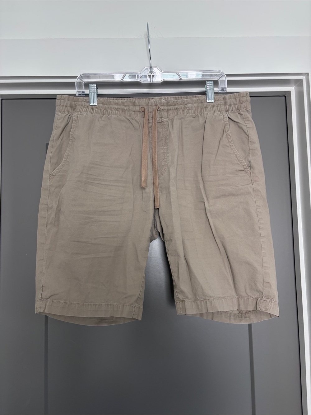 Men's OVS Casual Drawstring Shorts - Taupe